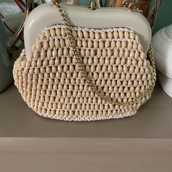 Vintage Barbara Lee beaded straw bag - Picture 1 of 7